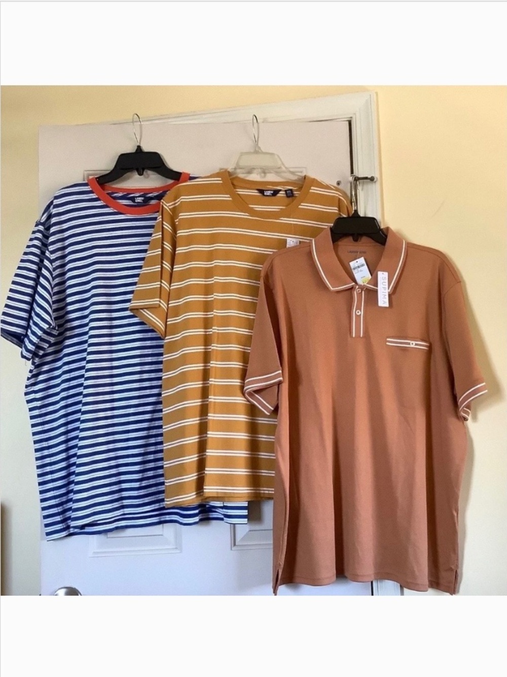Lands’ End Bundle(3)Men's Short Sleeve Tee Shirt/Supima Polo Multi Colors SZ XXL